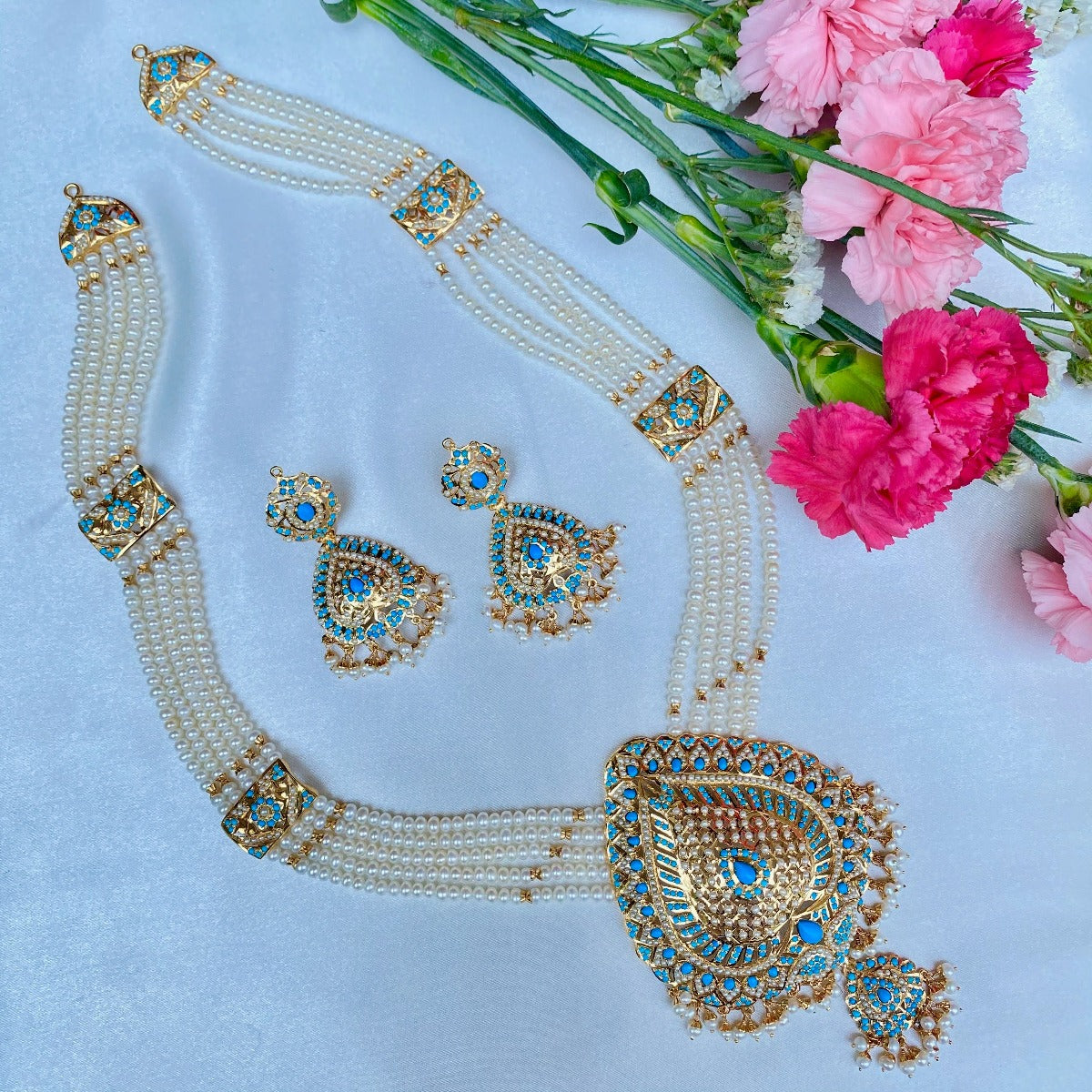 pearl feroza long neckalce