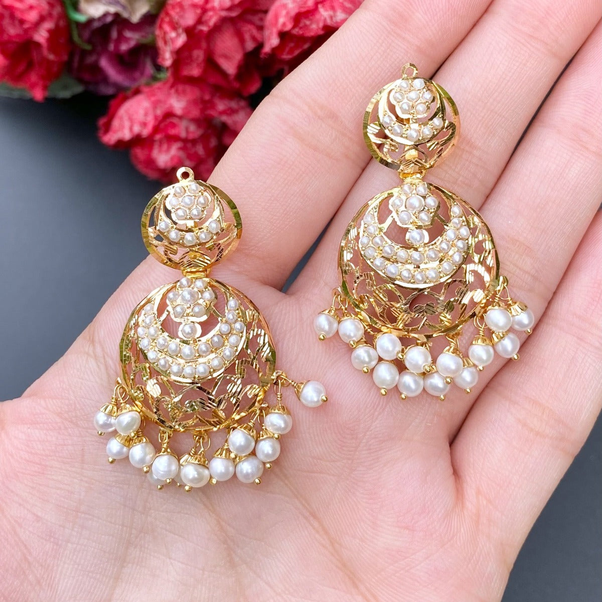 exquisite party wear pearl set