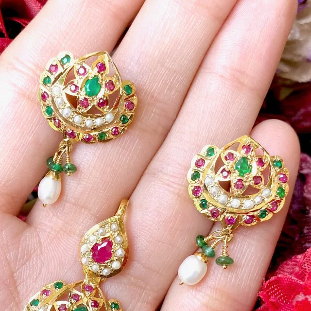 Delicate Locket Set | Gold Polished on 925 Silver | For Women PS 034