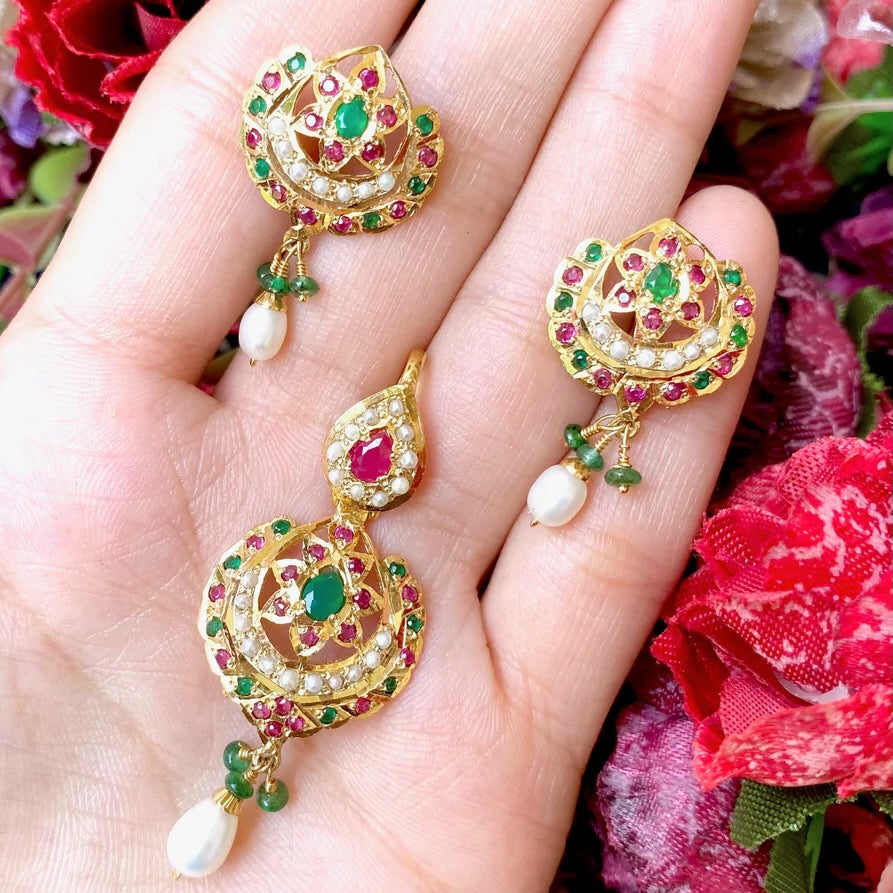 Delicate Locket Set | Gold Polished on 925 Silver | For Women PS 034