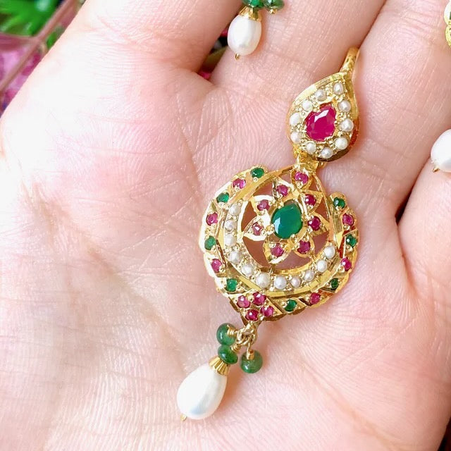 Delicate Locket Set | Gold Polished on 925 Silver | For Women PS 034