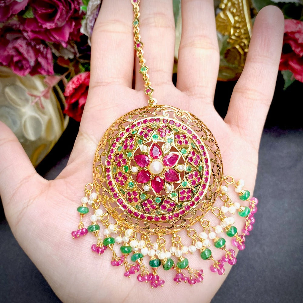 jadau gold teeka