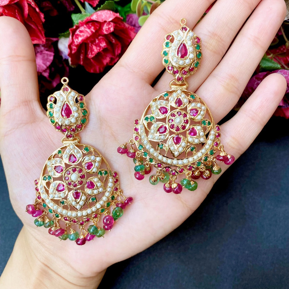 pakistani earrings for destination wedding