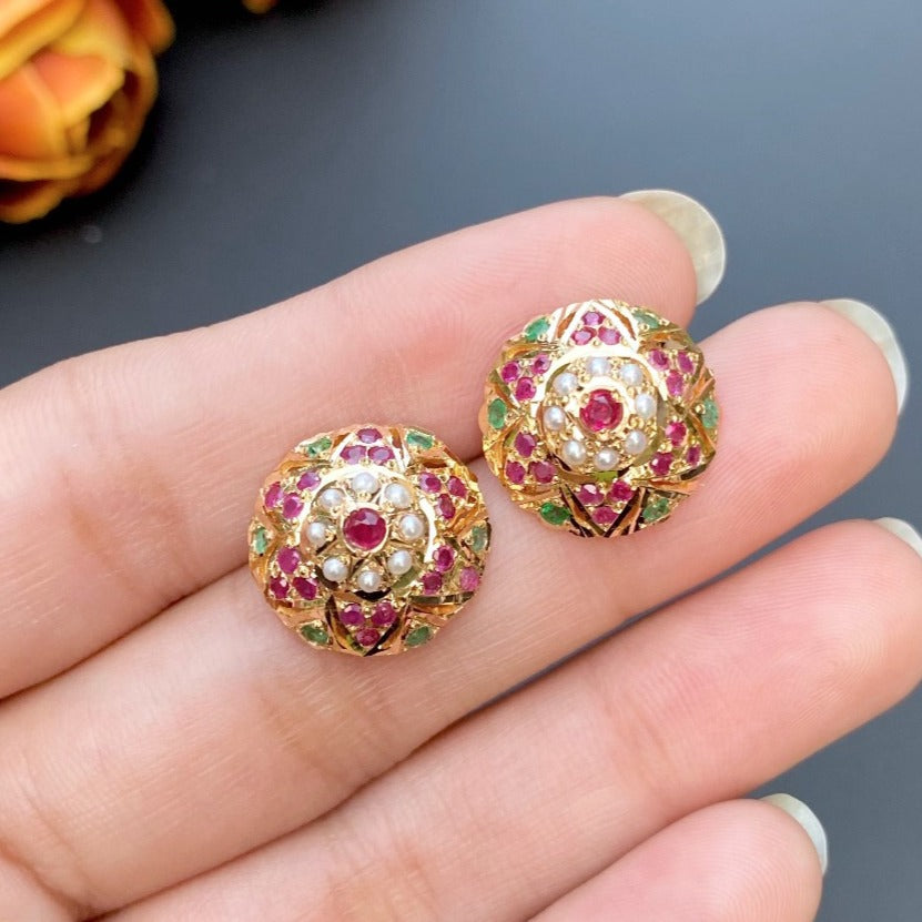 hyderabadi gold studs