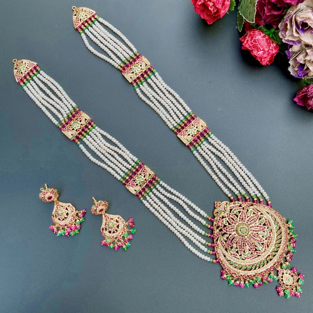 jadau rani haar in 22k gold dubau