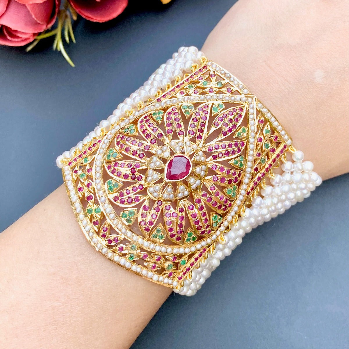 mughal bracelet gold