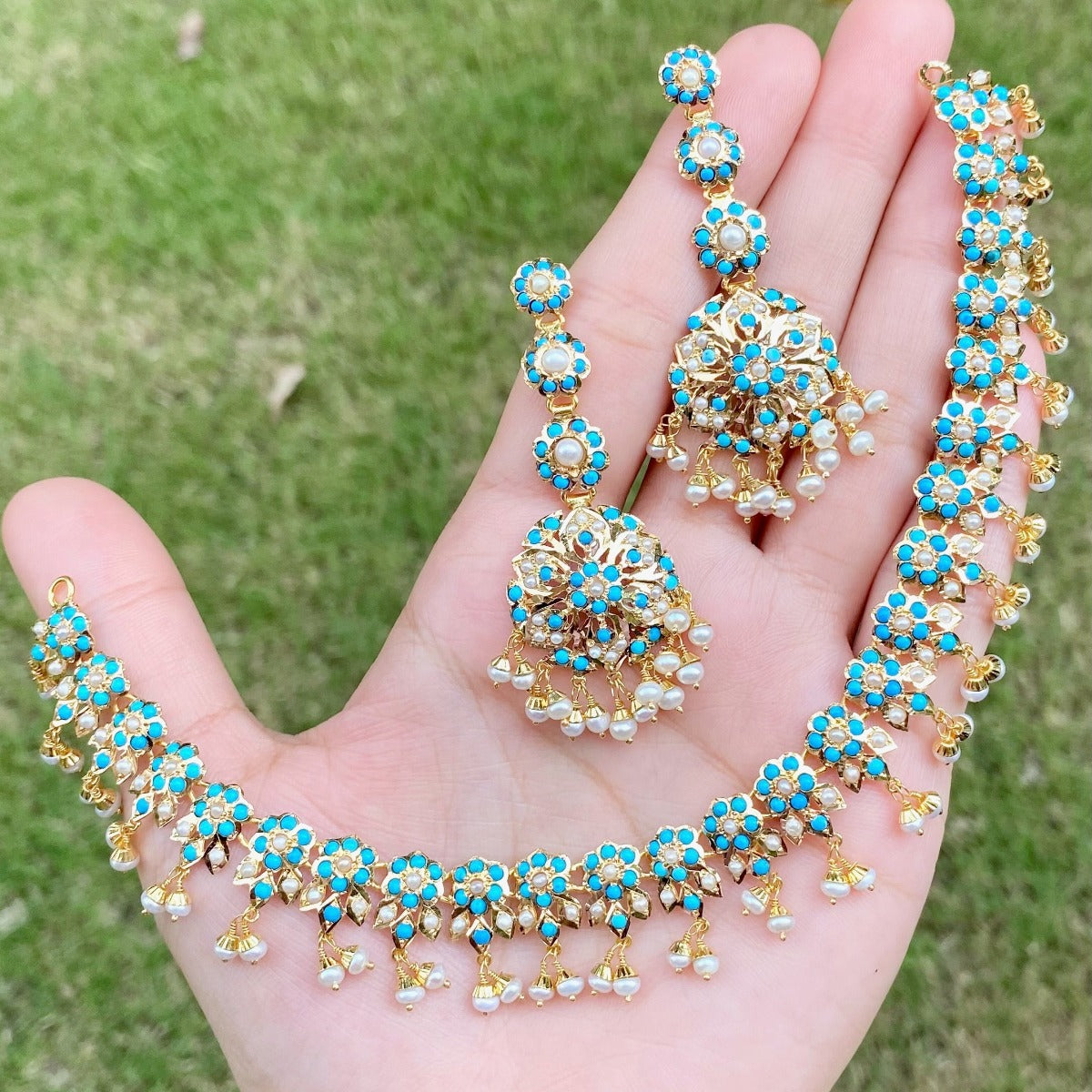 feroza necklace set pakistani