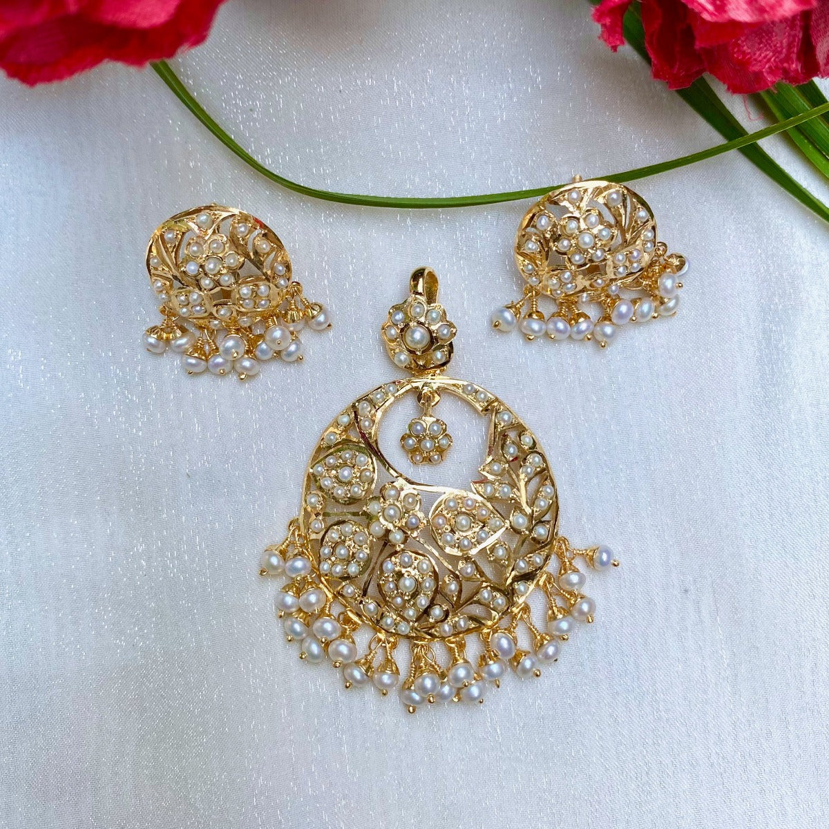 Premium Pearl Jewelry | Gold Plated Sterling Silver | Pendant & Tops PS 043A