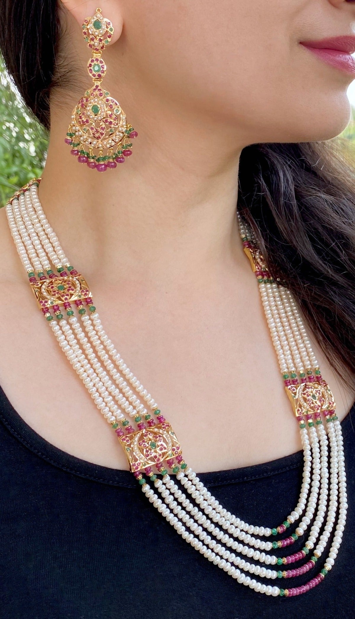 rani haar set in real gold
