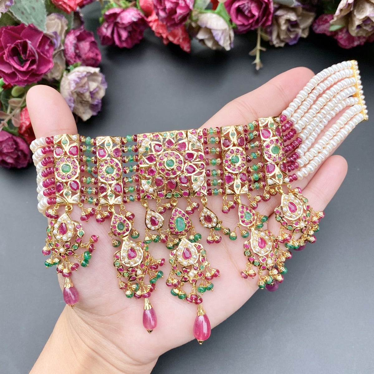 indian gold choker in doha