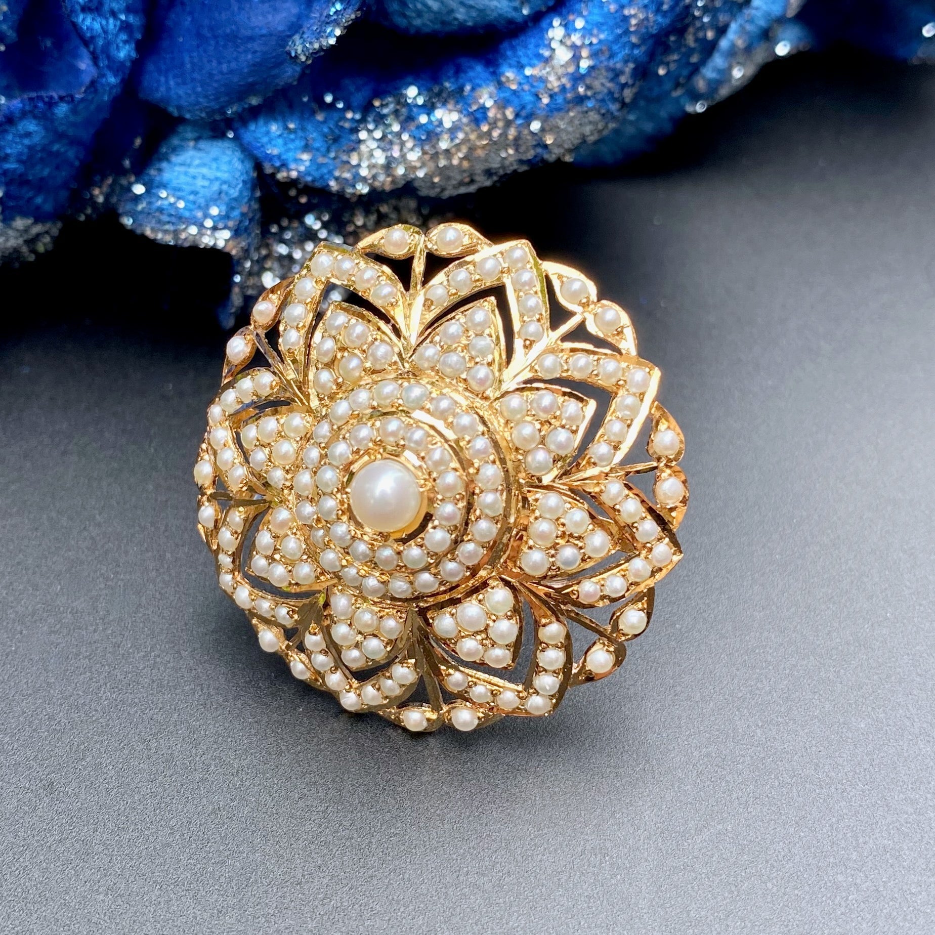 Pearl Cocktail Ring | Real Freshwater Pearls Jewellery LR 032