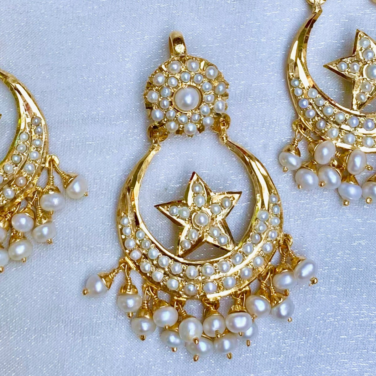 Real Pearl Jewelry Sets | Gold Plated Sterling Silver | Locket & Tops PS 053