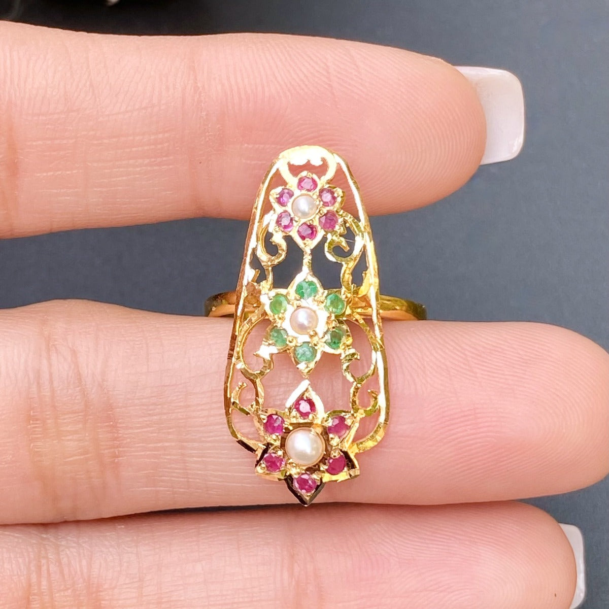 light weight gold ring dubai