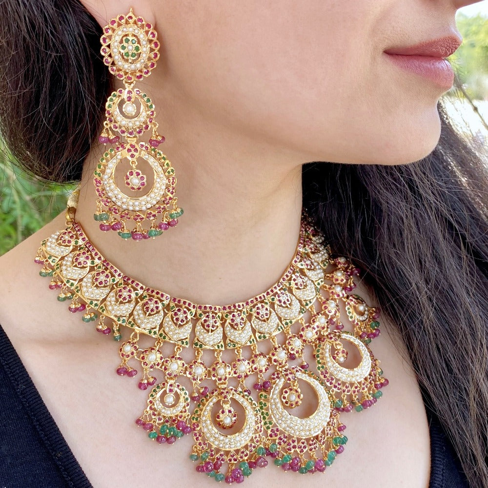 bridal guluband set to wear with lehenga