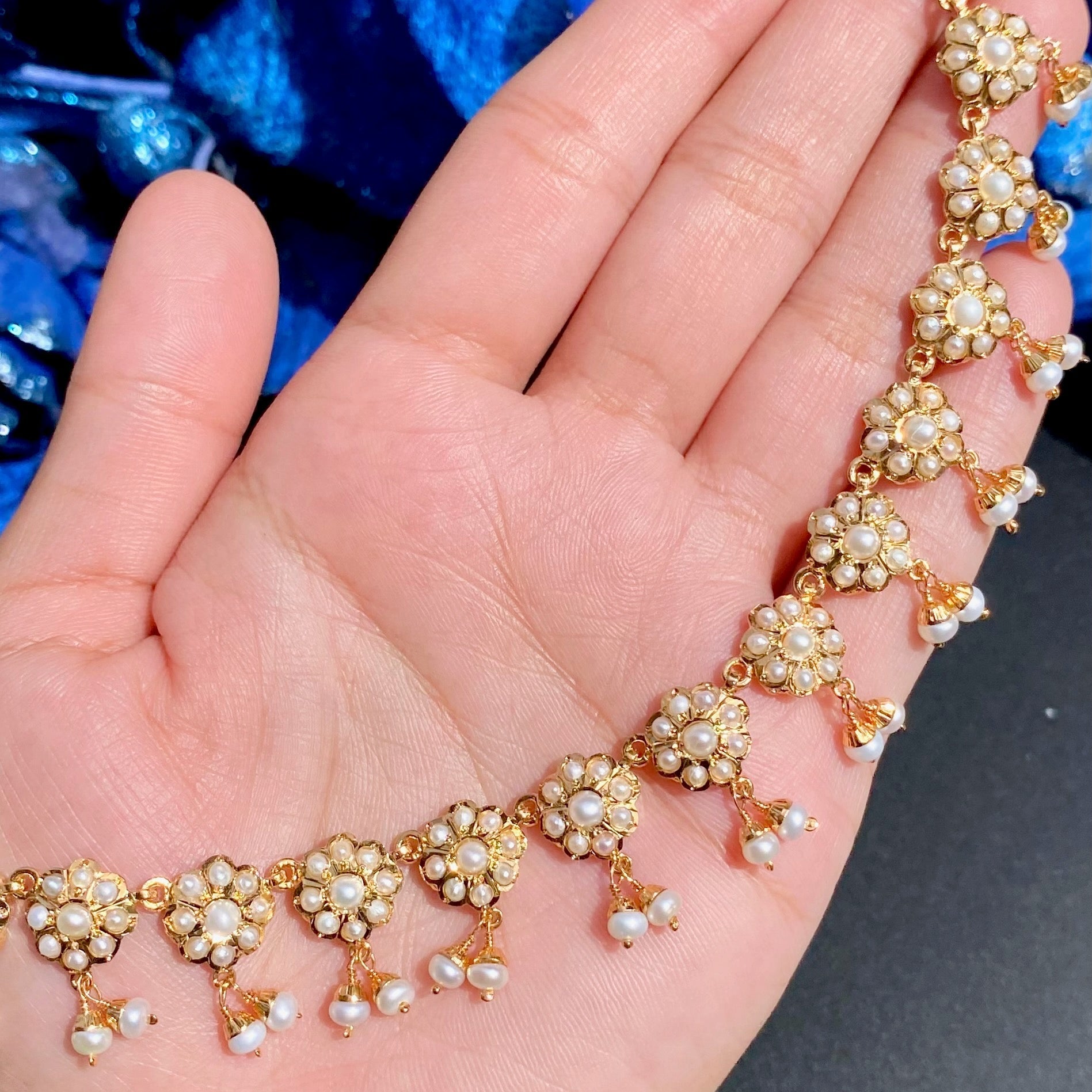 Minimalist Pearl Jewelry Set | Buy Indian Gold Plated Jewelry Online NS 455