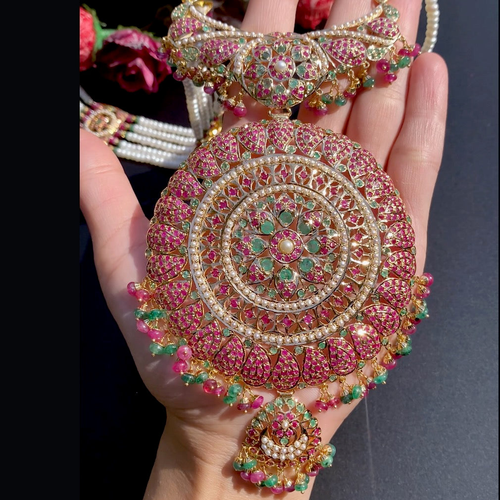 real gold rani haar set