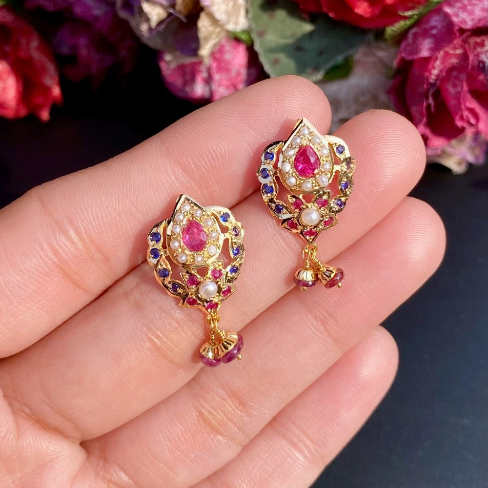 small jadau earrings for gifting in uae