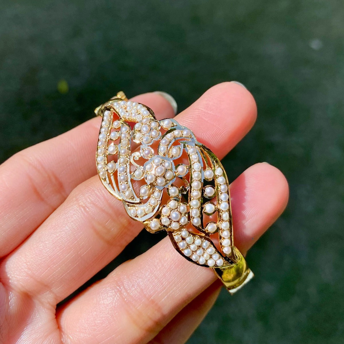 pearl bracelet gold