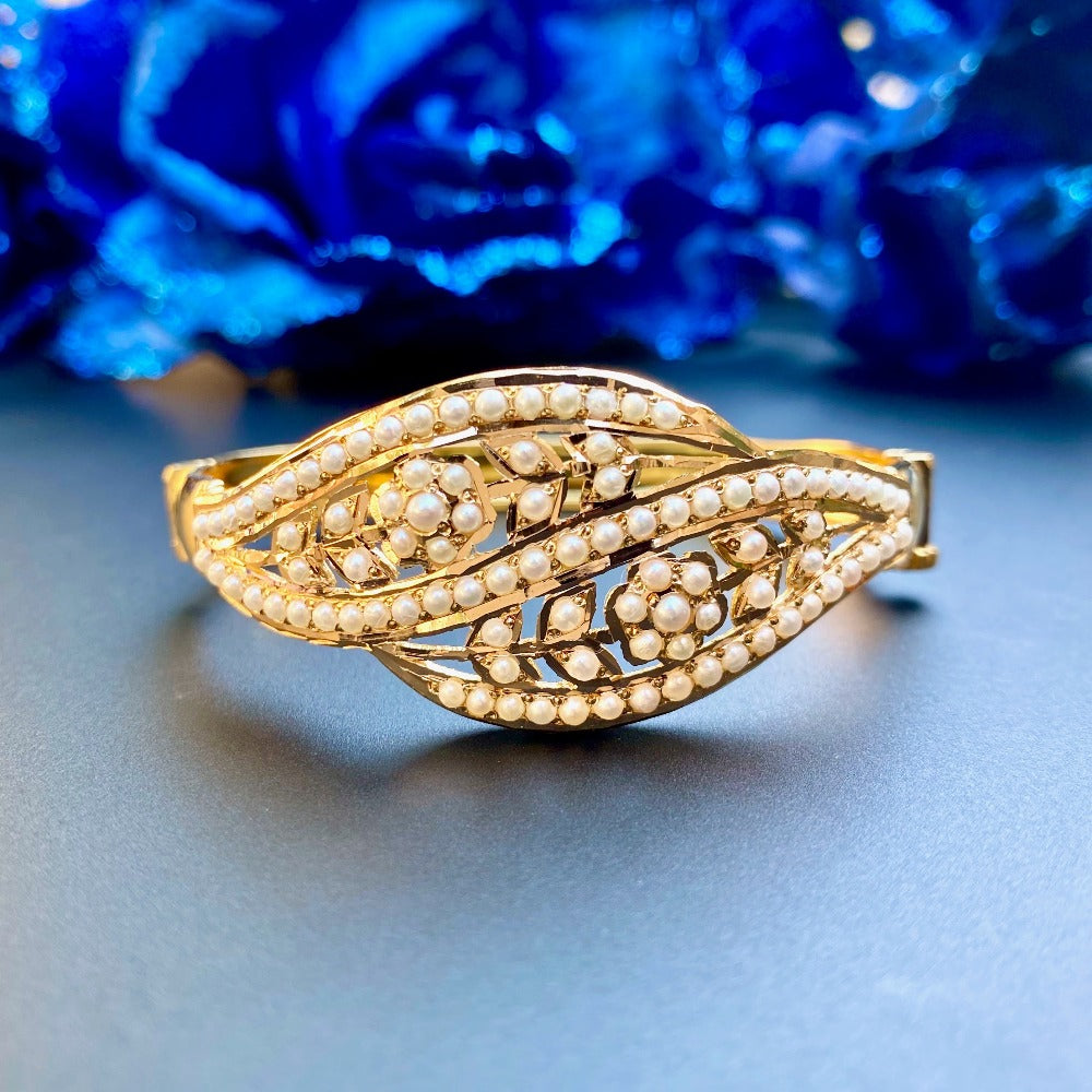 real gold pearl bracelet