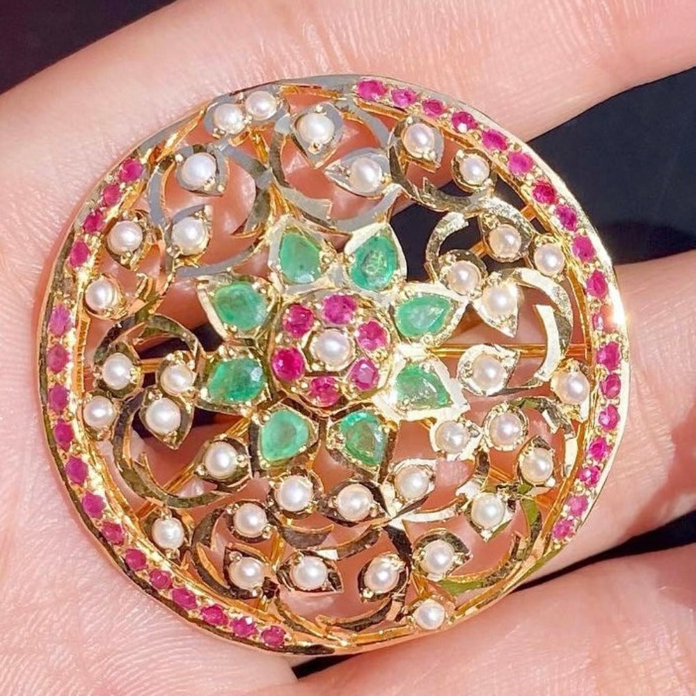 light weight gold cocktail ring