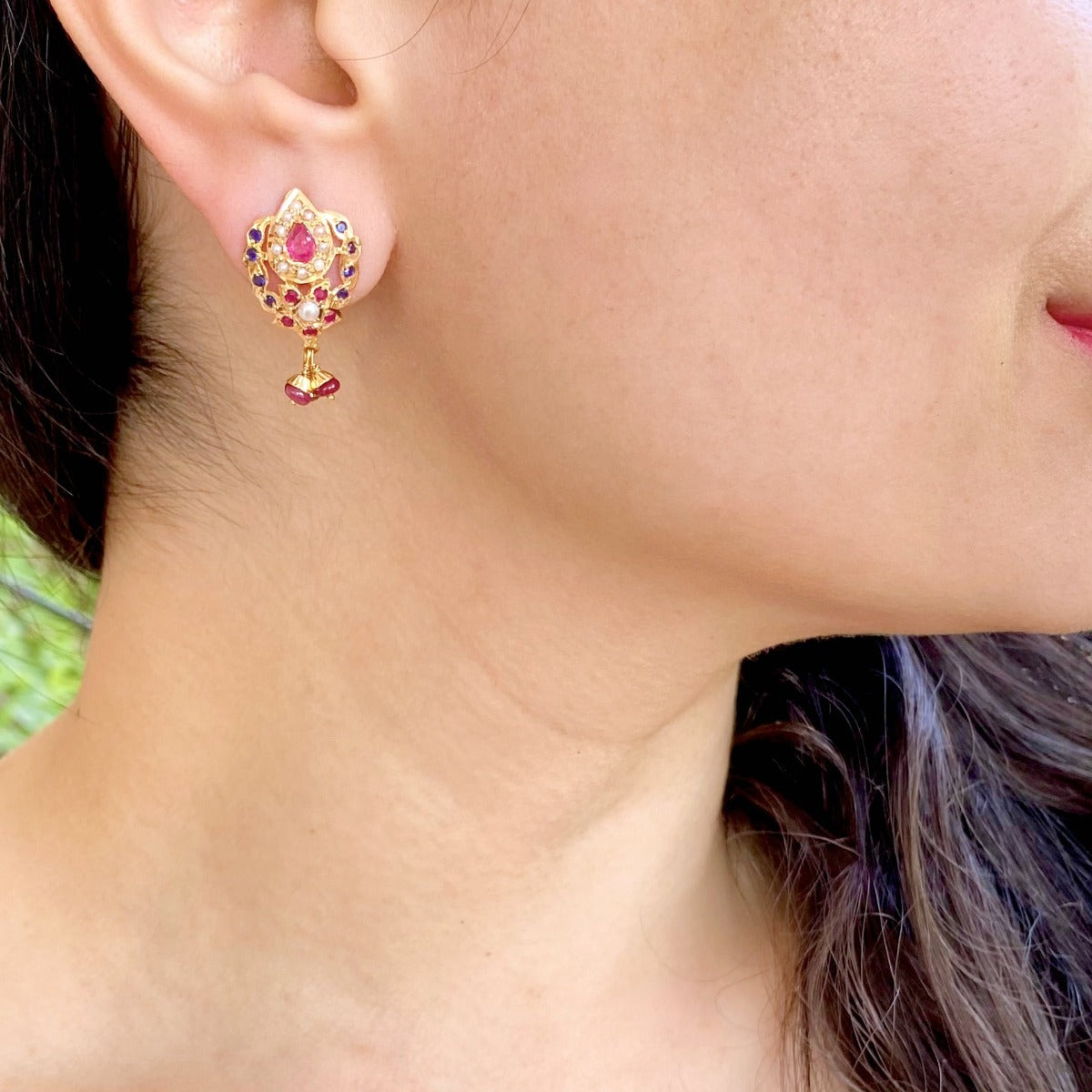 small jadau earrings for gifting in uae