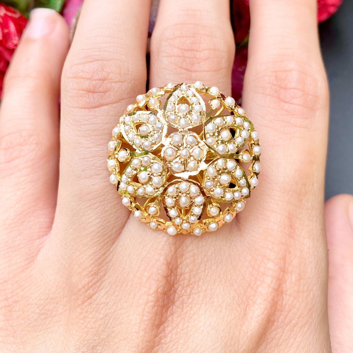 jadau cocktail ring dubai online shopping