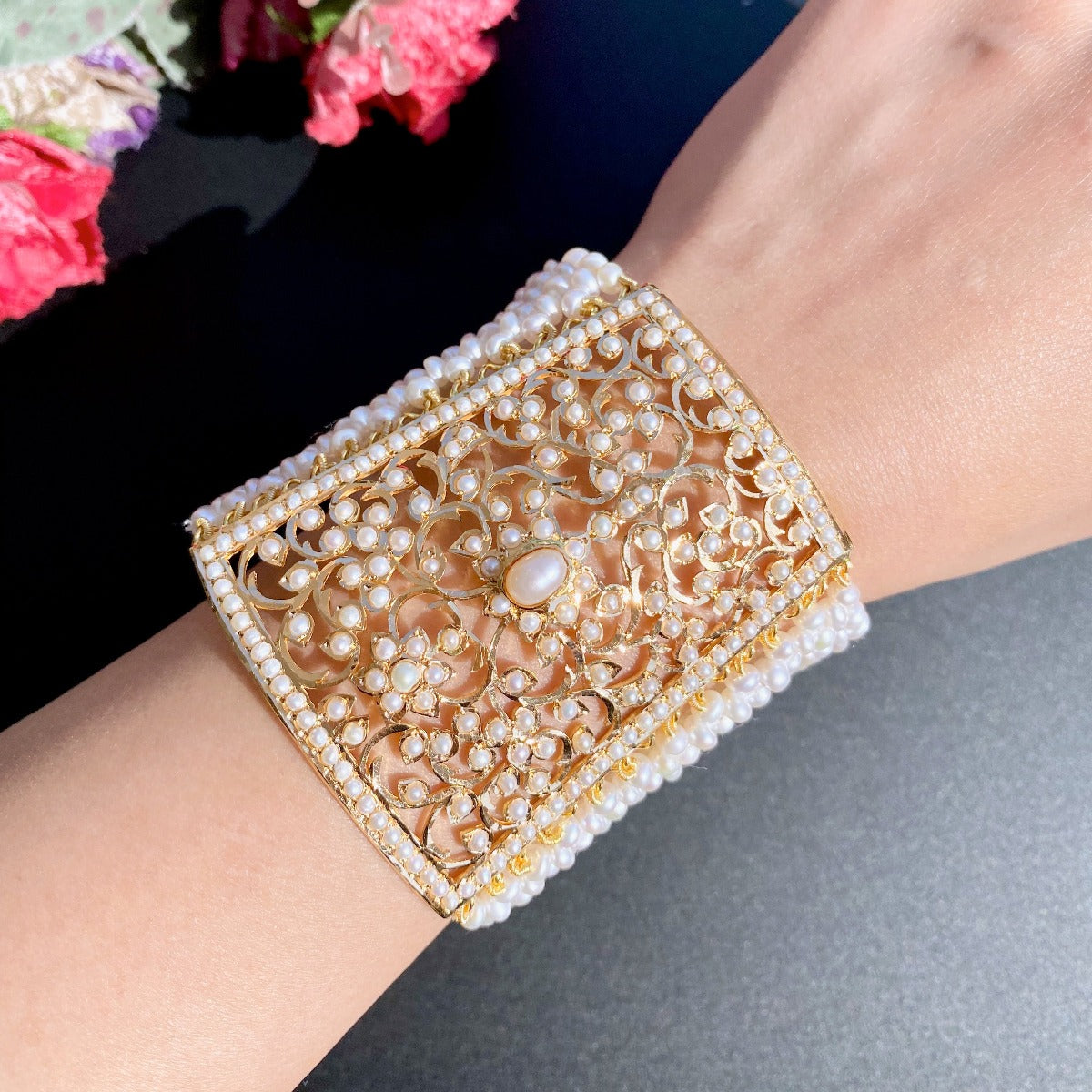 pearl gold bracelet indian in kuwait