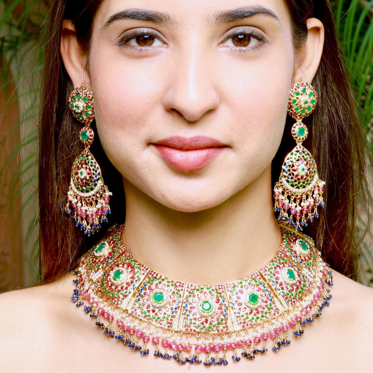 heavy bridal necklace design