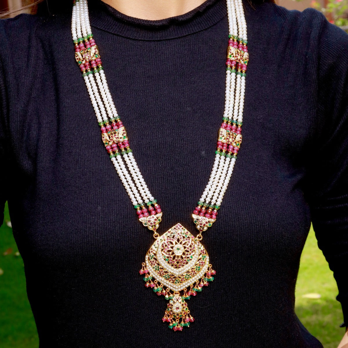 jadau rani har necklace