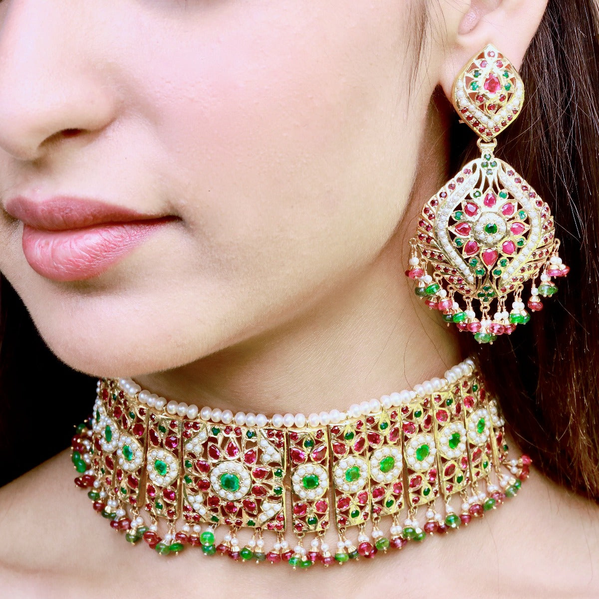 choker for lehenga for destination wedding