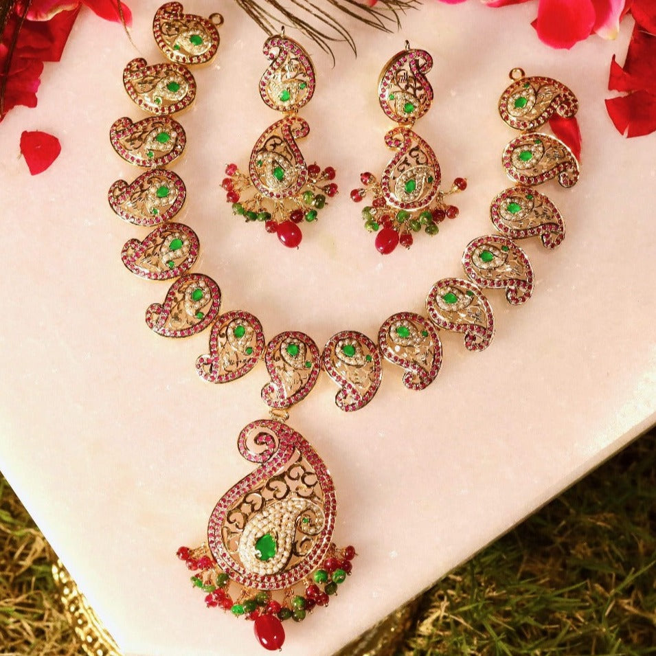 inaya necklace set jadau