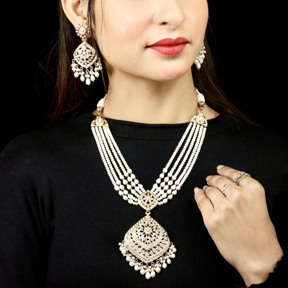 buy pearl  rani haar set in new york