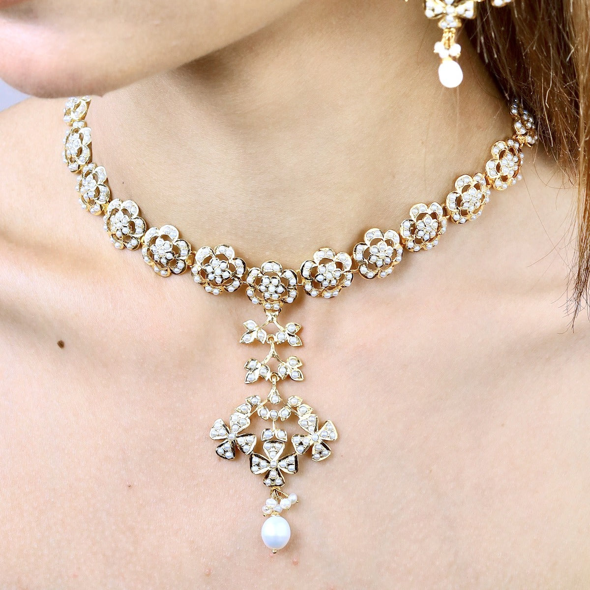 pearl necklace set