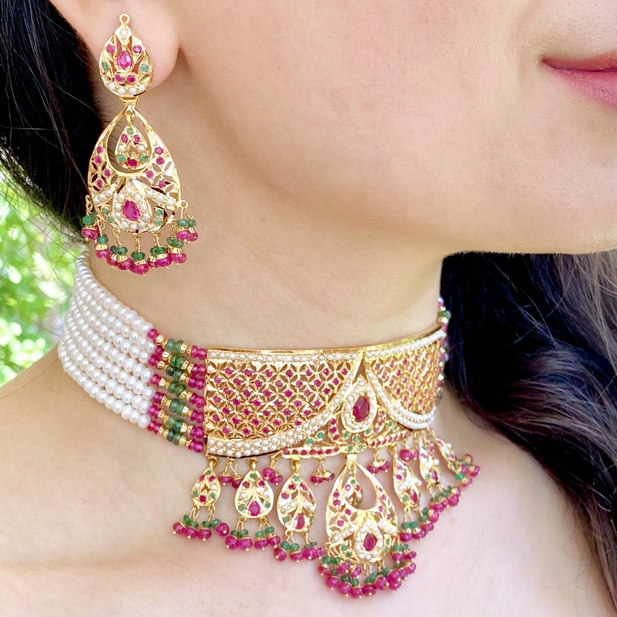 amritsari jadau choker set in usa