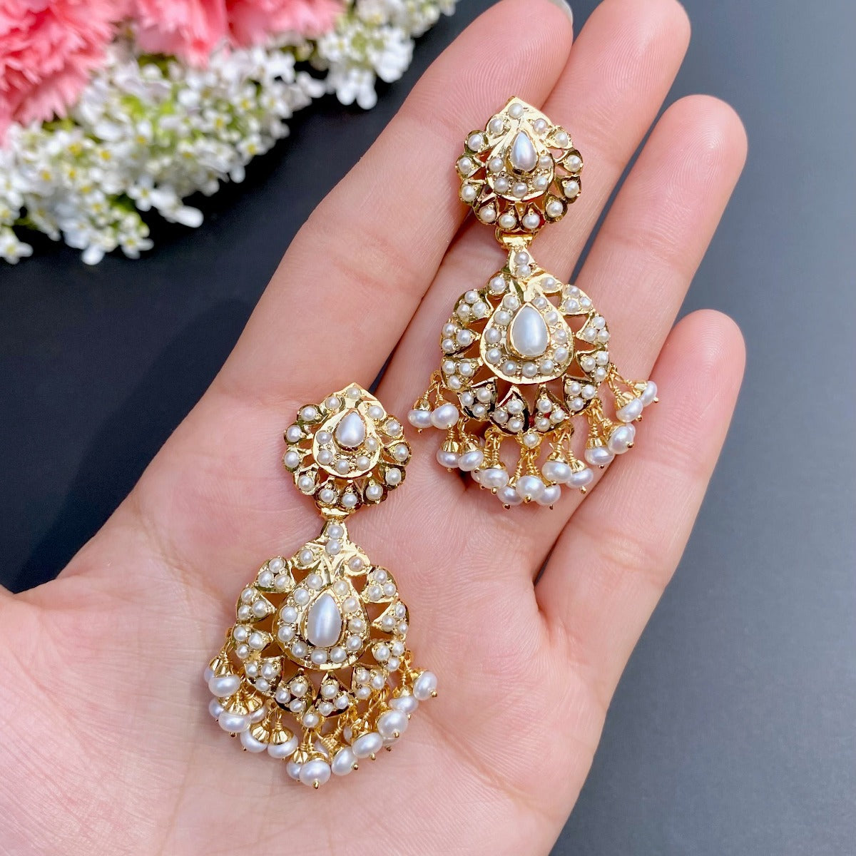 real pearl earrings