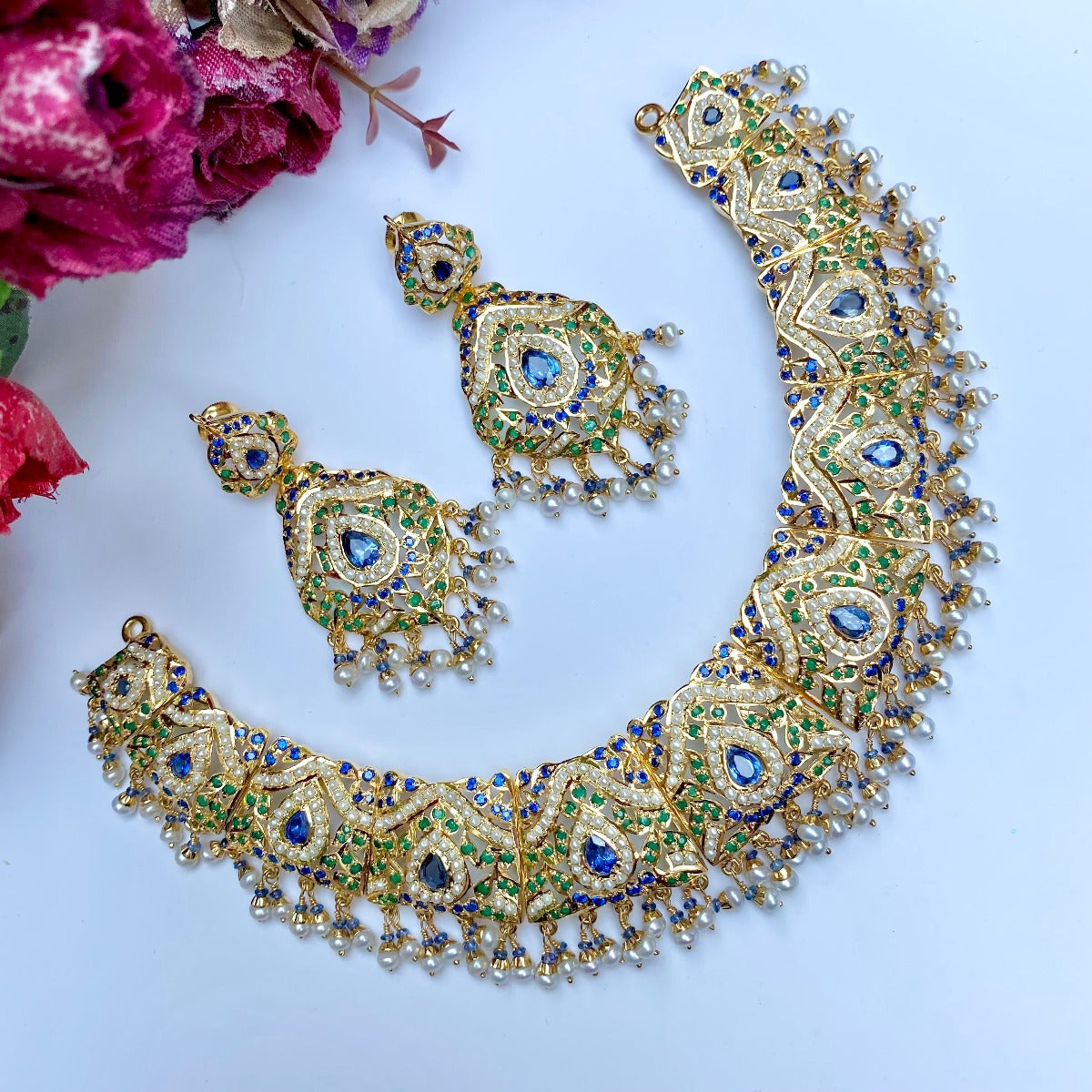 gold plated set for bride