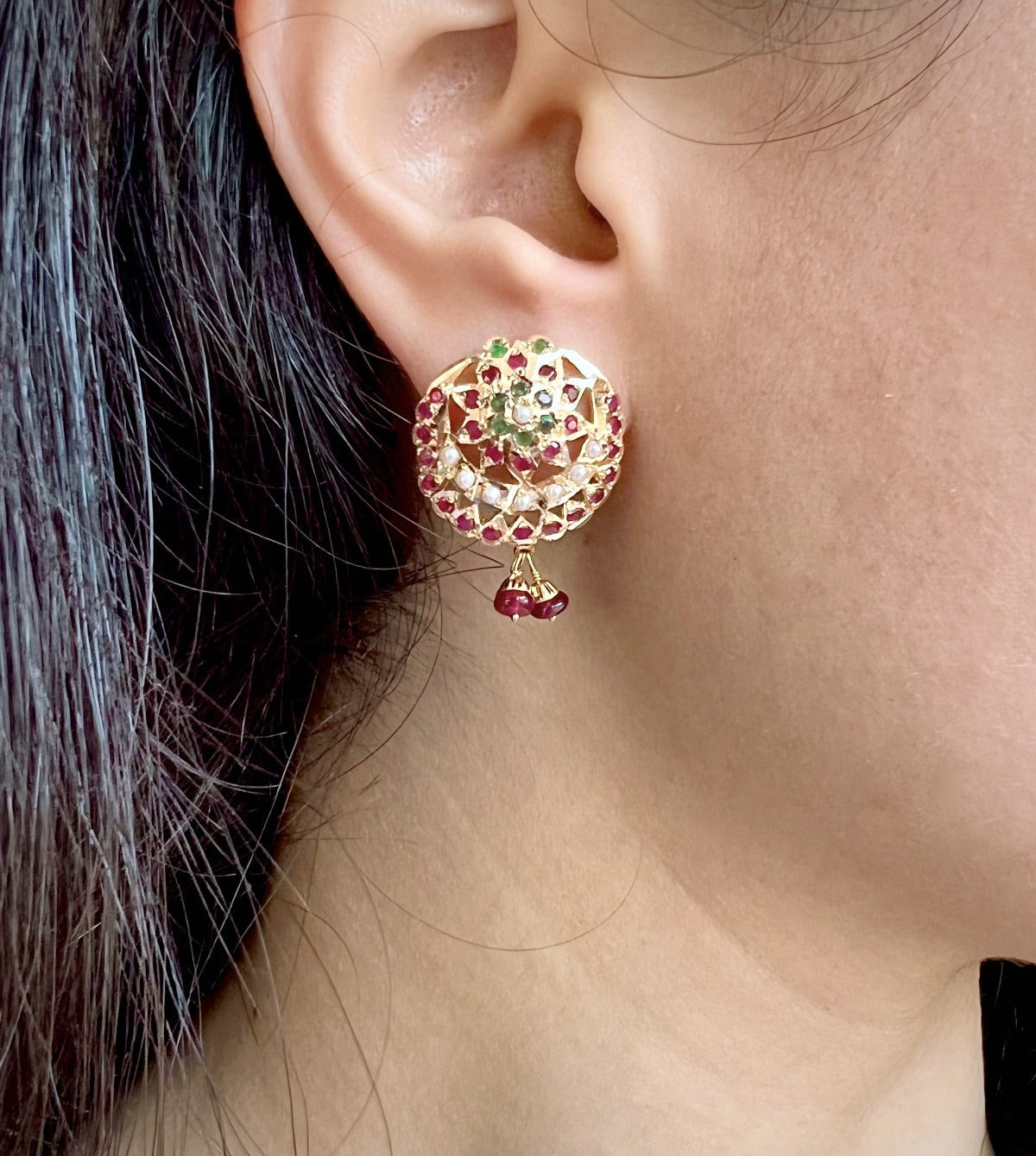 gold earrings under 50000