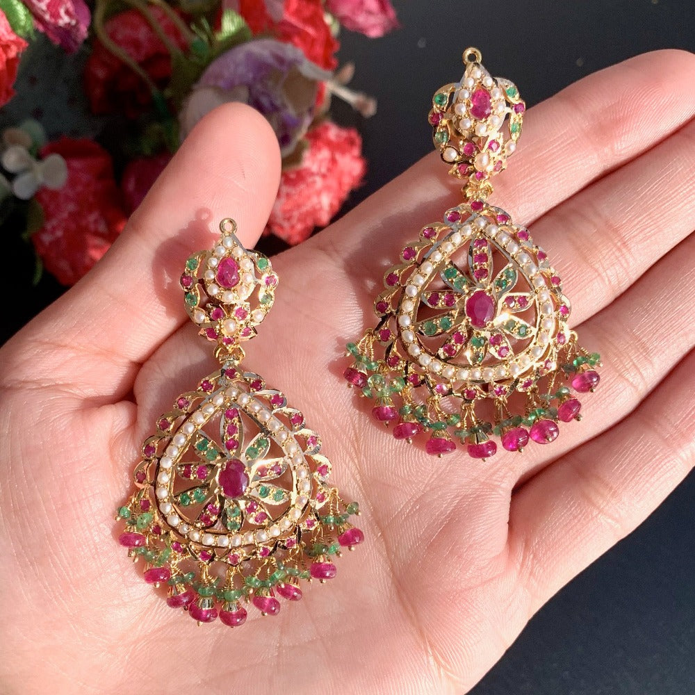 rajasthani jadau earrings