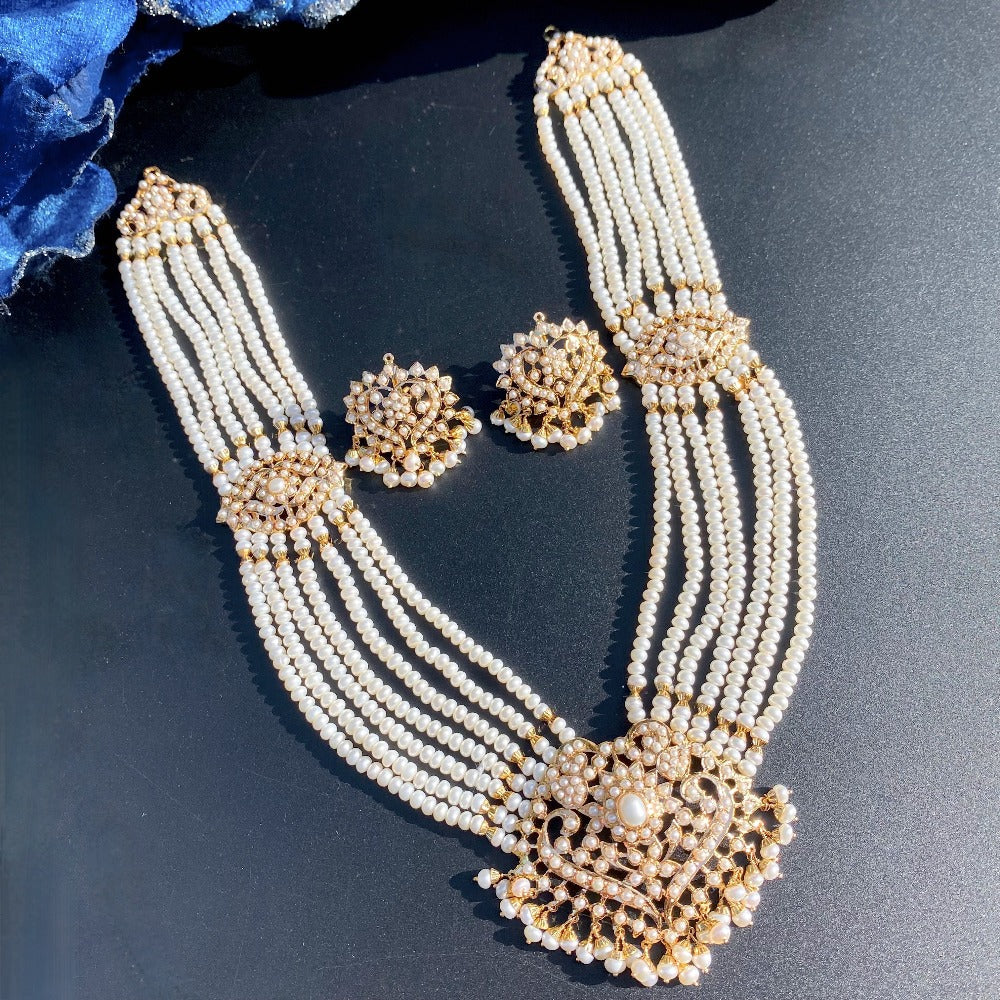 pearl rani haar set in 22k gold in singapore