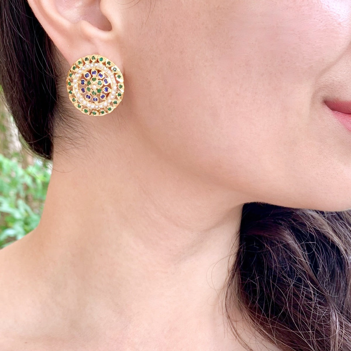 hyderabadi jadau studs