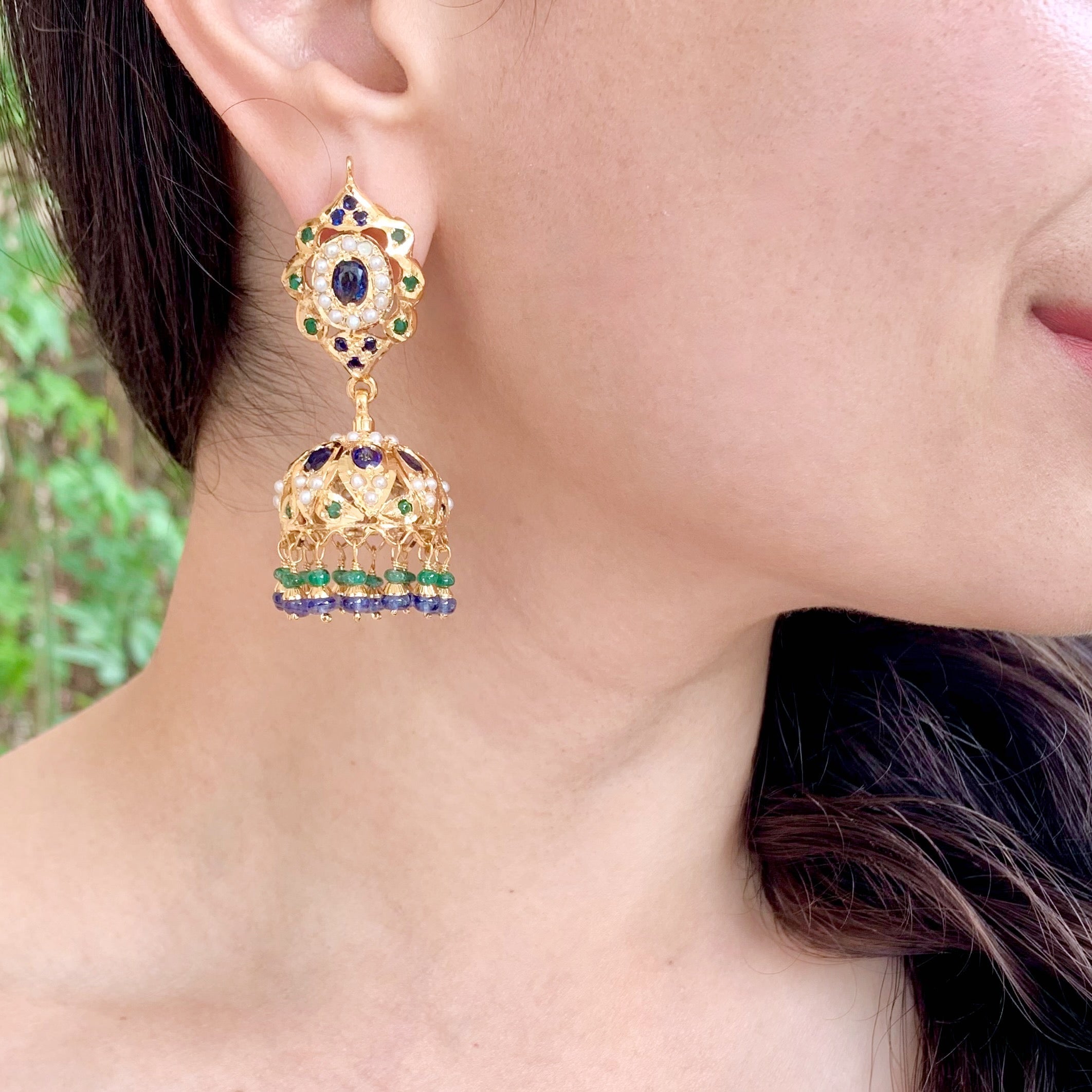 pakistani jadau jhumka