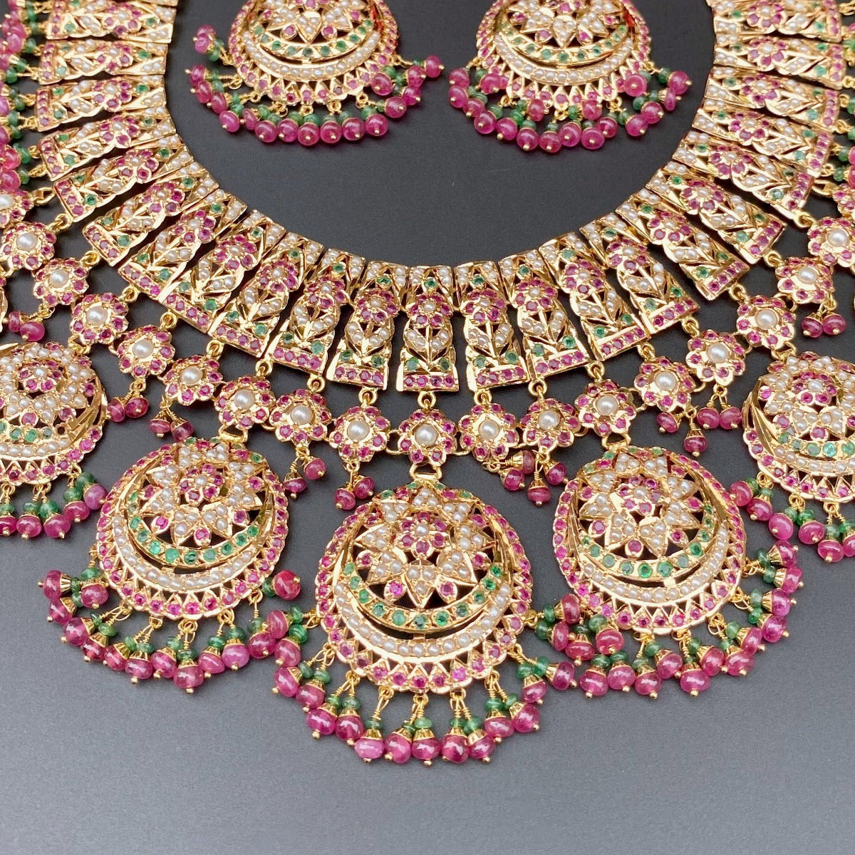 real kundan jadau jewellery on gold