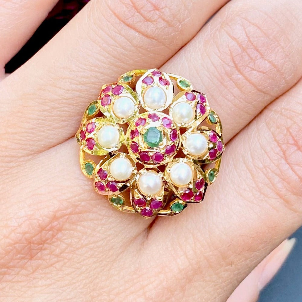 rare find indian jadau ring