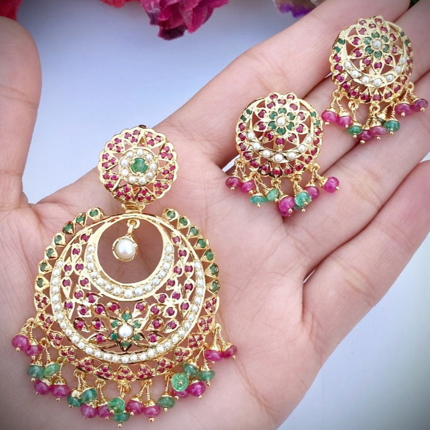 jadau pendant set hyderabadi