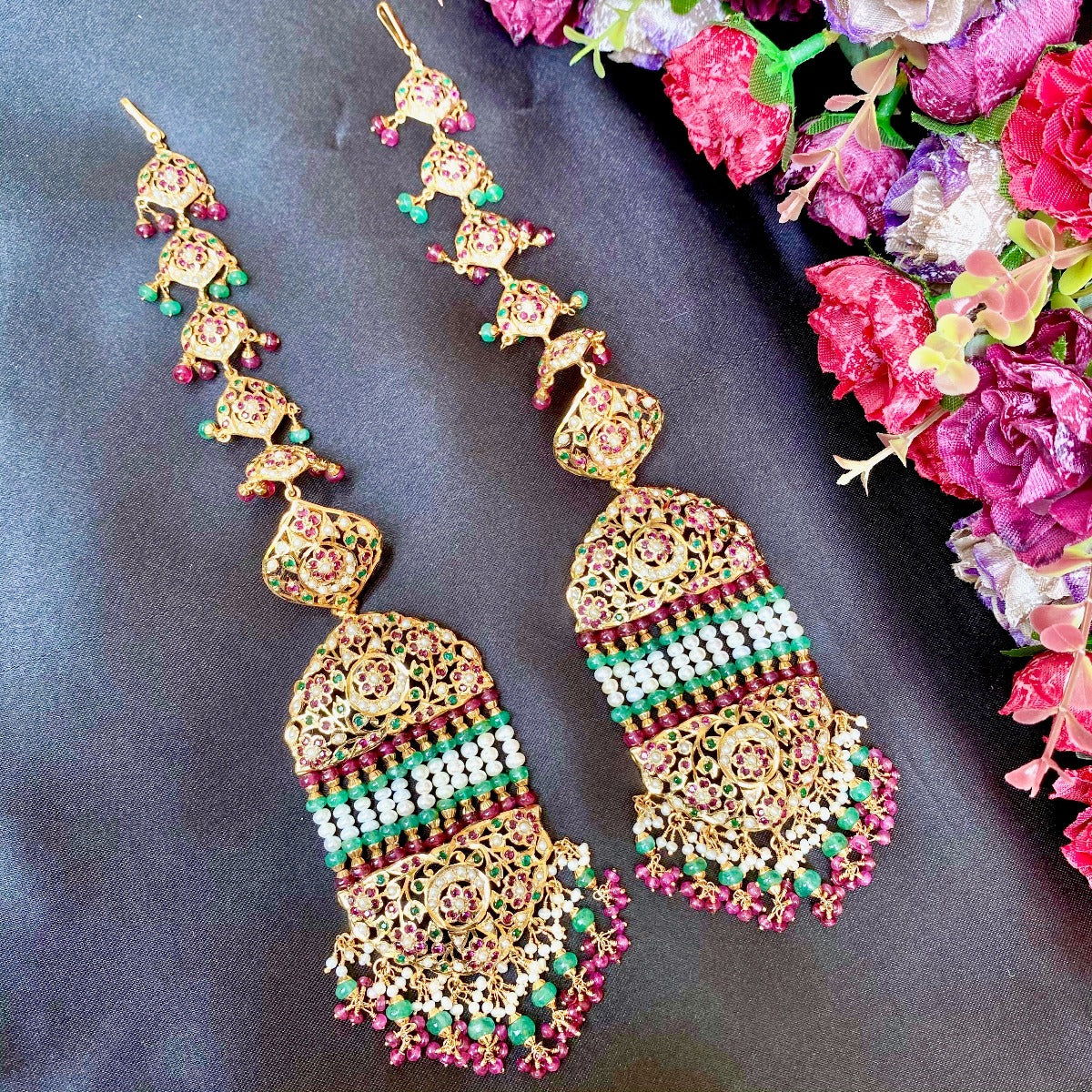 kundan jadau earrings