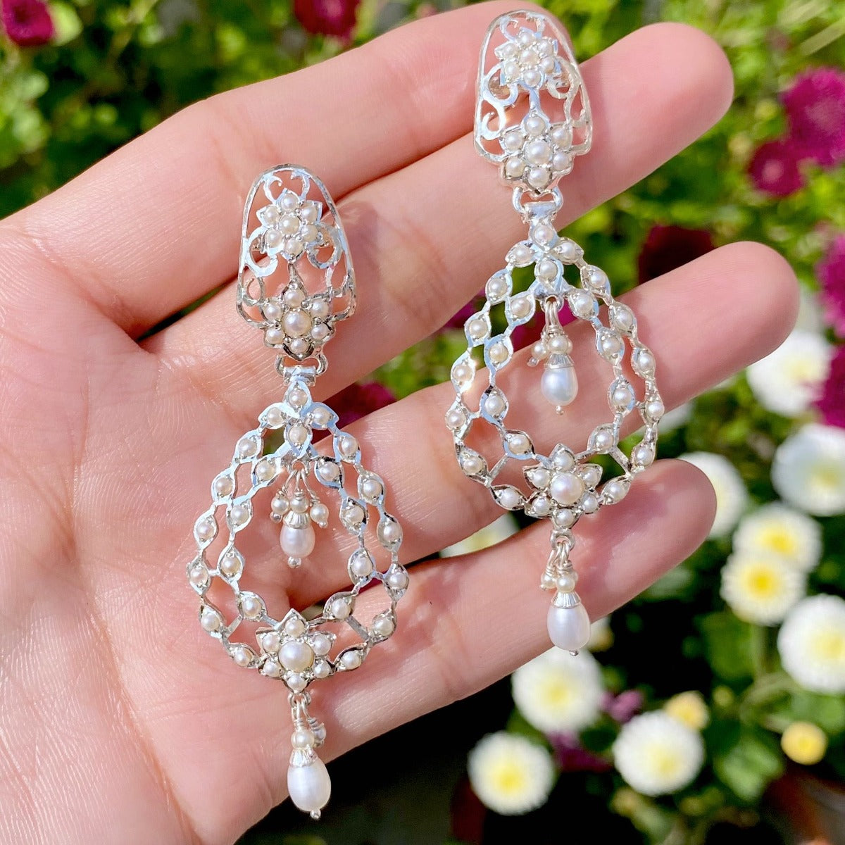 silver earrings for girls