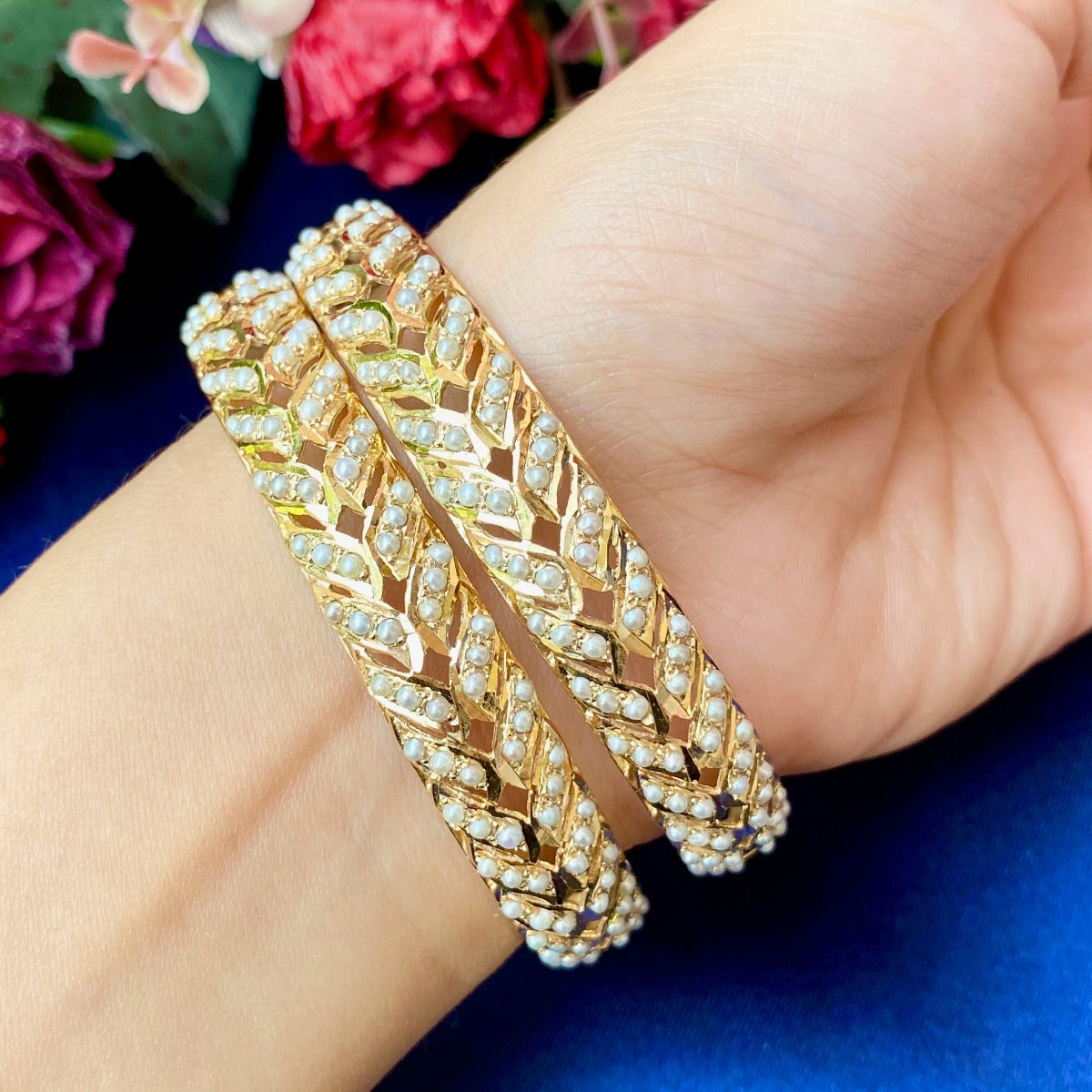 gold plated bangles