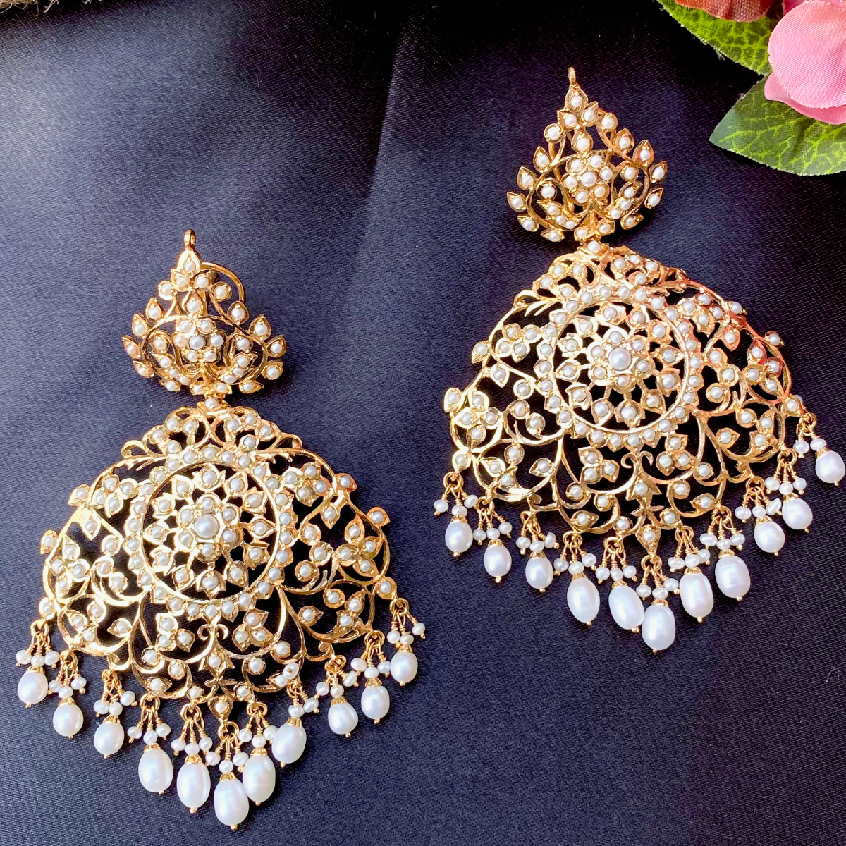 large and heavy earrings