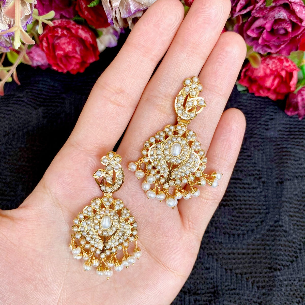 gold plated earrings