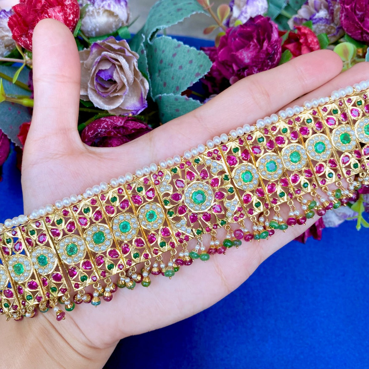 bridal choker set for lehenga destination wedding